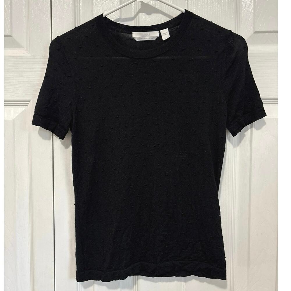 Hugo Boss 100% Lightweight Superfine Merino Wool Black Baby Sweater Tee